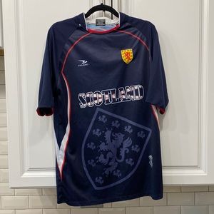 Scotland jersey. Navy. Says One Size, but wears like a Large